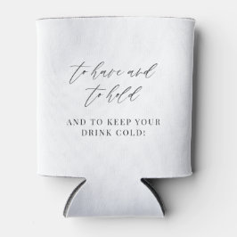 Porta-lata Koozie de Casamento Personalizado | Manga para Lat