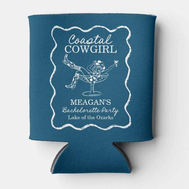 Porta-lata Koozie de Fim de Semana de Despedida de Solteira C (Frente)