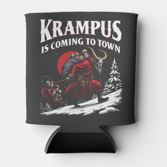Porta-lata Krampus está vindo para a cidade de Krampus Natal (Frente)