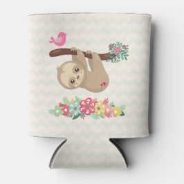 Porta-lata Lã Marrom Bonita Prendendo-se de cabeça para baixo