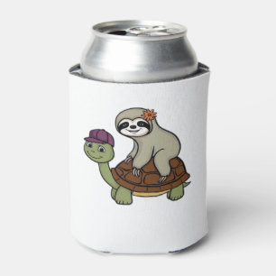 Porta-lata Lã montando uma tartaruga Clássica T-Shirt