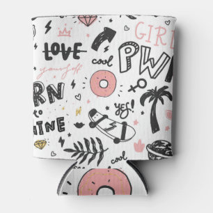 Porta-lata Lábios de glamour: um padrão sem falhas.