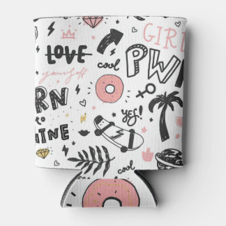 Porta-lata Lábios de glamour: um padrão sem falhas.