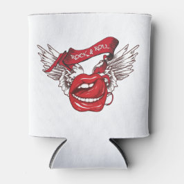 Porta-lata Lábios Rock n Roll Angel