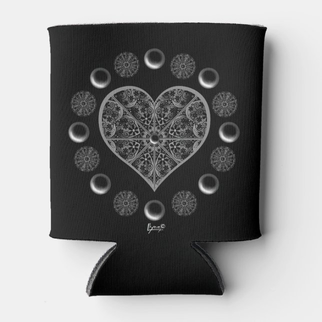 Porta-lata Lace Black Cerâmico (Frente)