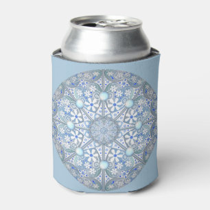 Porta-lata Lace cerâmico Azul claro