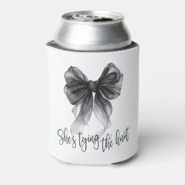 Porta-lata Laço Preto Coquette Ela Está Casando