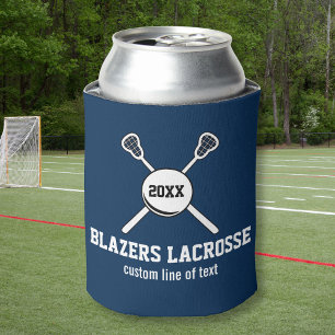 Porta-lata Lacrosse Stick and Ball Custom Player Team Name