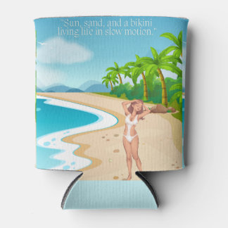 Porta-lata ladie na praia