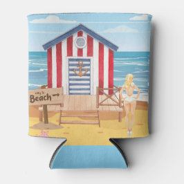 Porta-lata ladie na praia