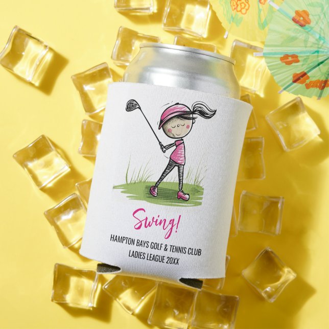 PORTA-LATA LADIES GOLF LEAGUE PERSONALIZADO PODE RESFRIAR (Verão in situ)