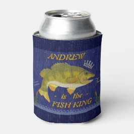 Porta-lata Lago Bass Fish King | Nome de Anglas Personalizada