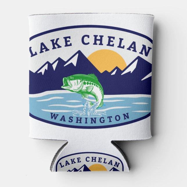 Porta-lata Lago Chelan Washington Fisheries (Frente)