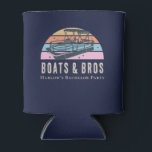 Porta-lata Lago House NMaritime Boats Bros Bachelor Party<br><div class="desc">Pegue seus filhos para um fim de semana no lago! Estes barcos náuticos ao lado do lago e a despedida de solteiro azul marinho podem resfriar são modernos e divertidos.</div>