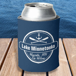 Porta-lata Lago Minnetonka Minnesota âncora cidade e nome