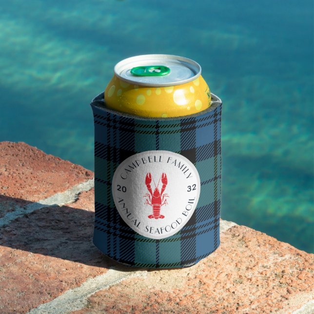 Porta-lata Lagosta xadrez Familiar Ferve Qualquer Ocasião Tar (Piscina in situ)