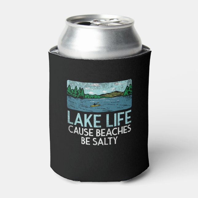 Porta-lata Lake Life Salty Beaches (Can Front)