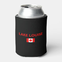 Lake Louise Canada Flag Dark Color