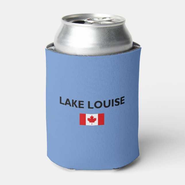 Porta-lata Lake Louise Canada Flag Light-Color (Can Front)
