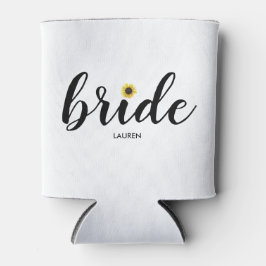 Porta-lata Lâmina De Girassol Pintada Personalizada Pode Arre