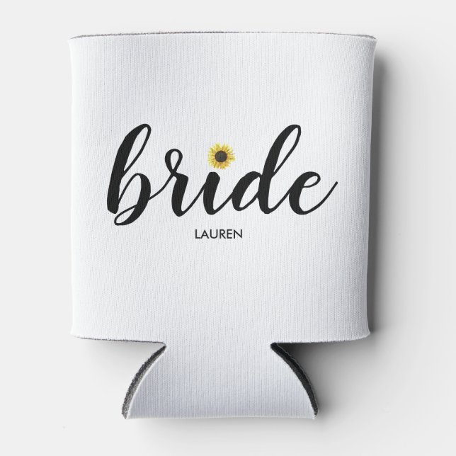 Porta-lata Lâmina De Girassol Pintada Personalizada Pode Arre (Frente)