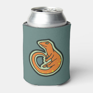 Porta-lata Laranja De Longa Cauda Com Design De Desenho De Ma