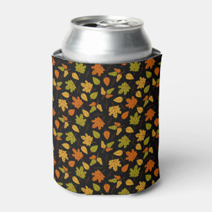 PORTA-LATA LARANJA DOURADA FOLHAS VERDE VERDE AUTUMN