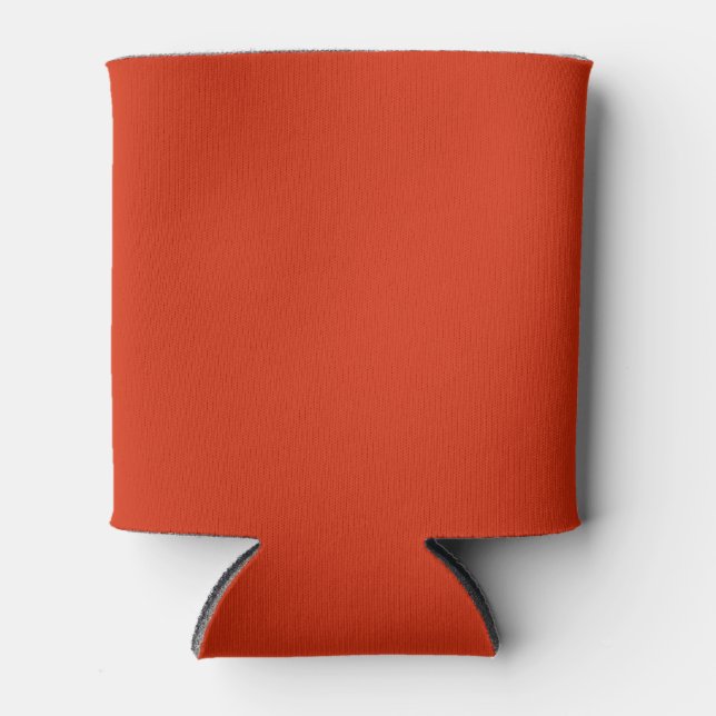 Porta-lata Laranja Sangue Cor Sólida (Frente)