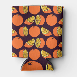 Porta-lata Laranjas sem soldadura, textura de safra.