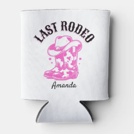 Porta-lata last rodeo cowgirl pink western bachelorette party