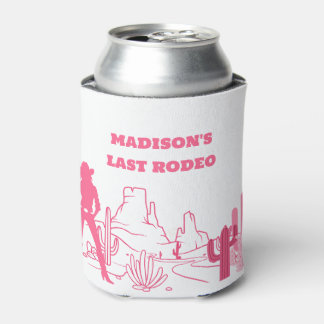 Porta-lata Last Rodeo Pink Bachelorette Party