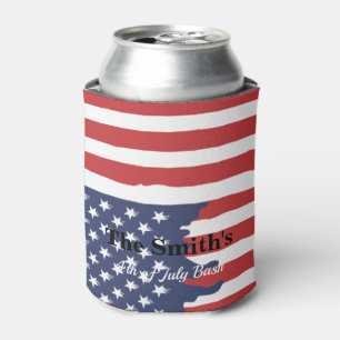 Porta-lata Lata de Cerveja Personalizada Vintage Rústica Band