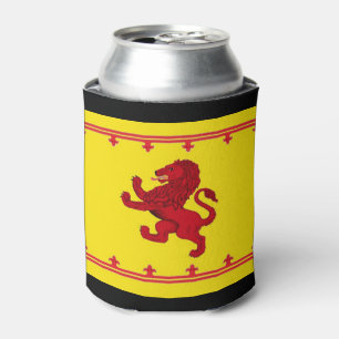Porta-lata Leão desenfreado vermelho de Scotland