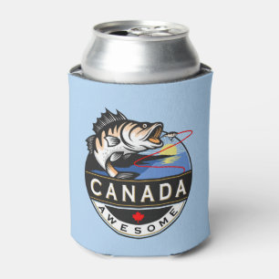 Porta-lata Legal Canadá Incrível Fora do Crest de Pesca