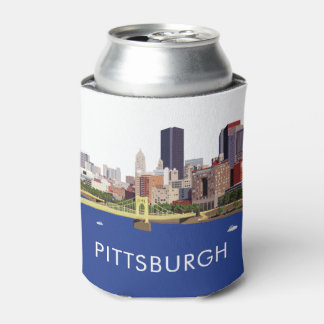 Porta-lata Legal Ilustração de Computador Skyline Pittsburgh