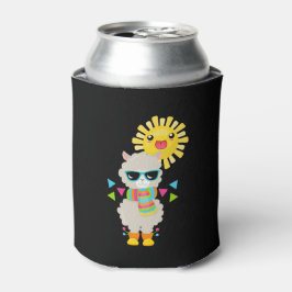 Porta-lata Legal Llama e sorrindo Kawaii Sun