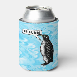Porta-lata Legal palestra sobre pinguins (personalizada)