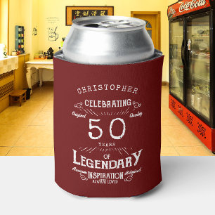 Porta-lata Legenda de 50º Aniversário do Nome Legendário d
