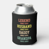 Legenda Retro Personalizada Avô Pai Marido