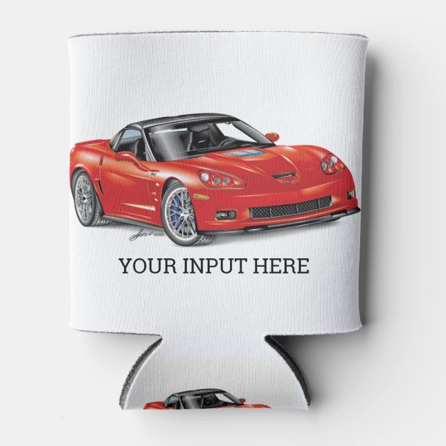 PORTA-LATA LEGENDARY ZR-1 AUTOMOBILE ART CAN COOLER (Frente)