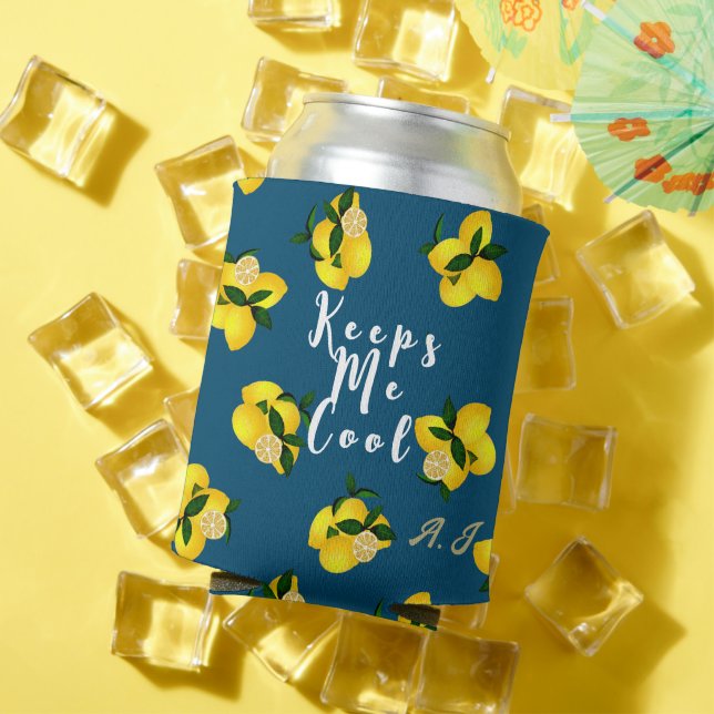 Porta-lata Lemon Chic Turquoise (Verão in situ)