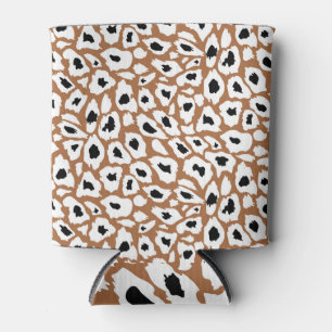 Porta-lata Leopard Print: Design de animais africanos.