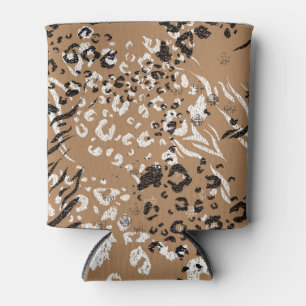 Porta-lata Leopardo moderno: padrão natural selvagem.