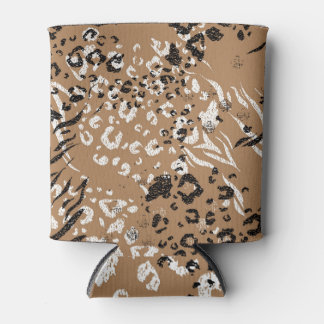 Porta-lata Leopardo moderno: padrão natural selvagem.
