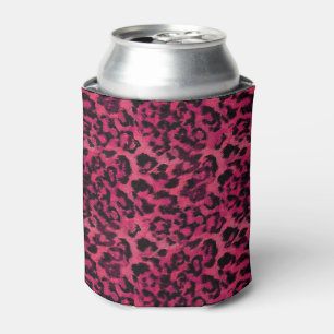 Porta-lata Leopardo rosa claro e de manchas pretas