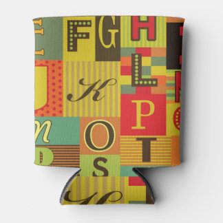 Porta-lata Letra-alfabética, caracter vintage