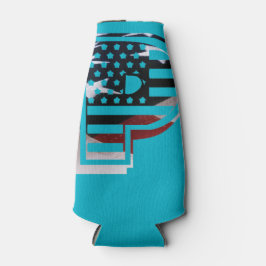 Porta-lata Letra P Monograma inicial EUA