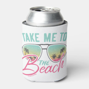 Porta-lata Leve-me para a Praia Arte Gráfica - GraphicLoveSho