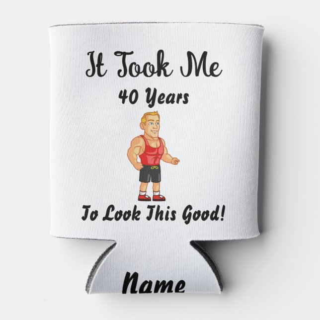 Porta-lata Levei 40 anos para parecer tão bom (Frente)