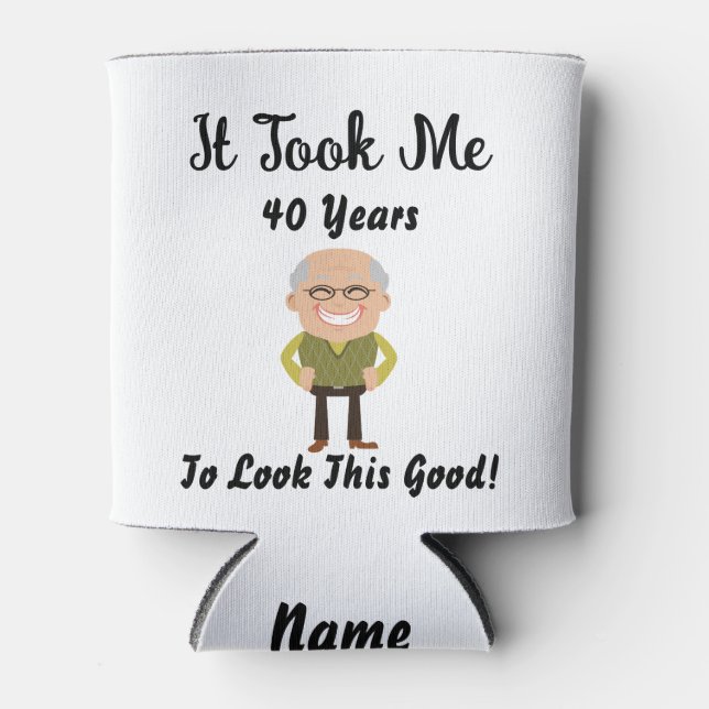 Porta-lata Levei 40 anos para ver esta boa lata mais legal (Frente)